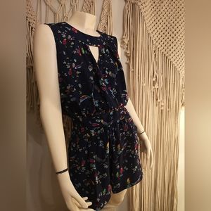 Inomi Sparrow Print Romper Size 6